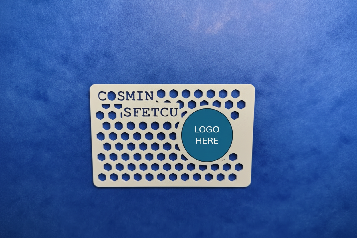 Carte Hexa - Carte de Visite Connectée NFC - Impression 3D Sur-Mesure