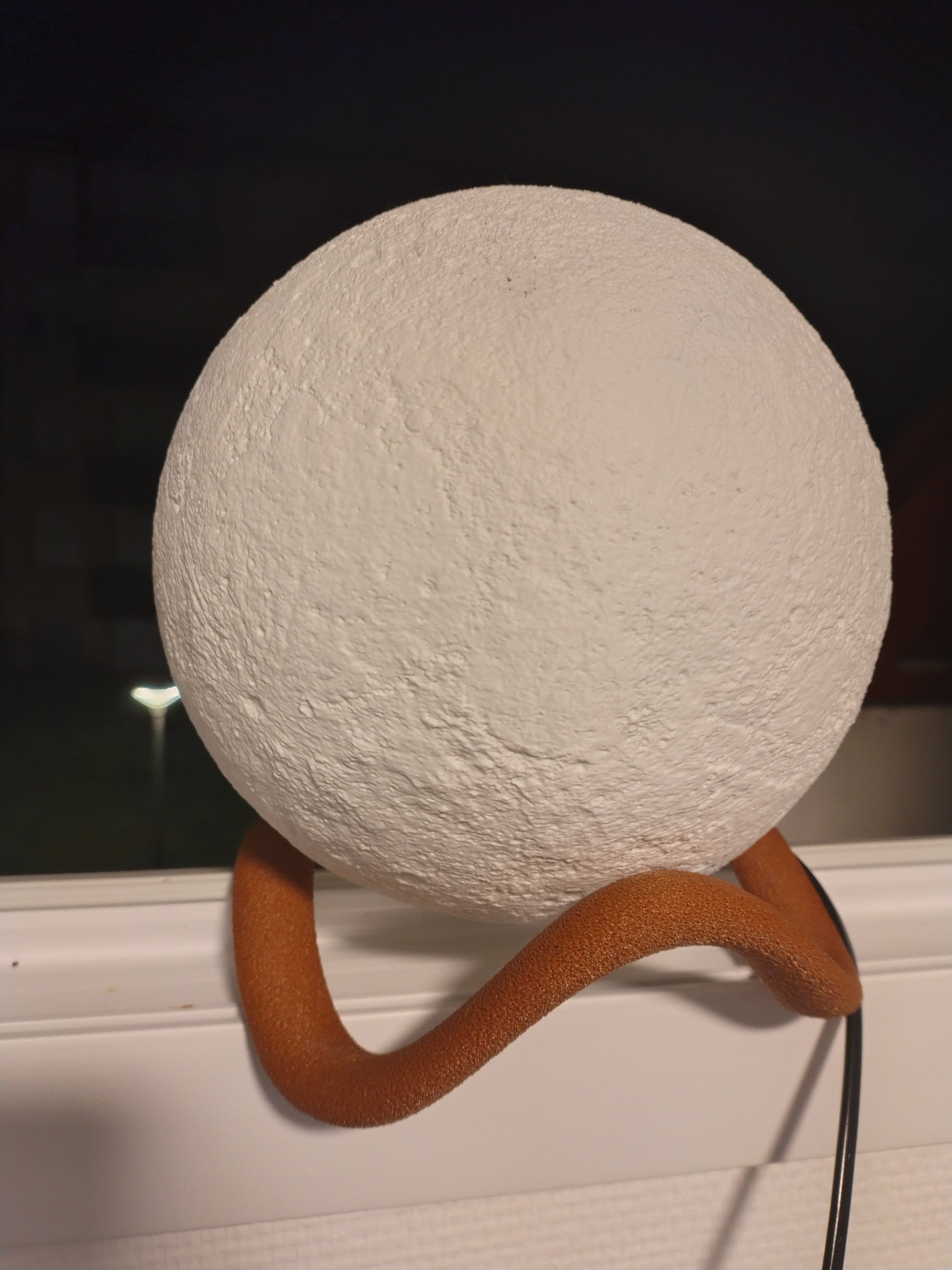 Lampe Lune 3D Réaliste - Veilleuse & Décoration d'Ambiance (Fait main)