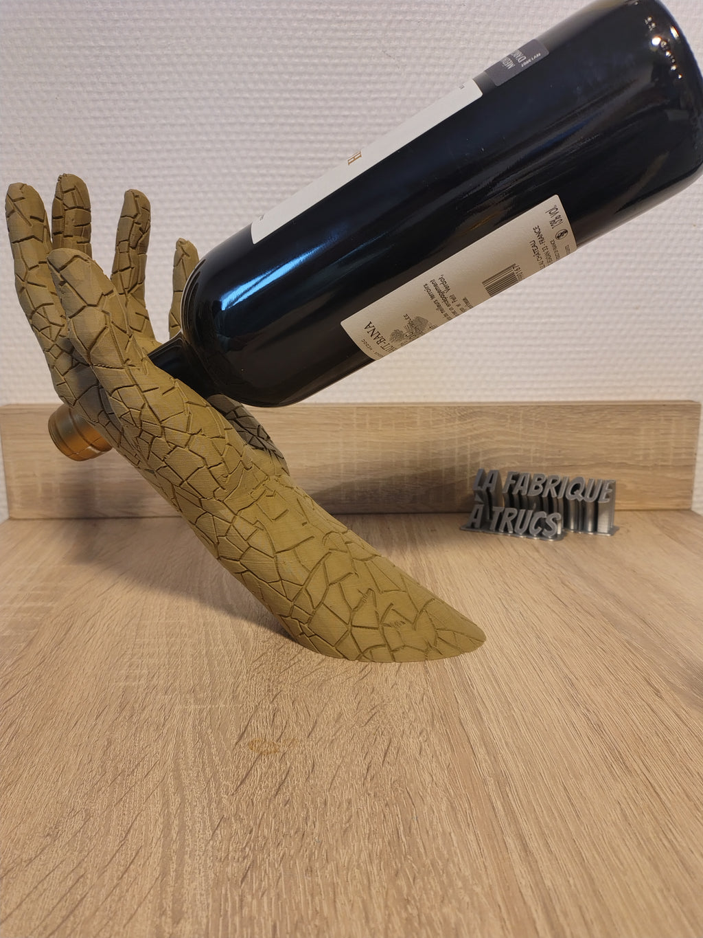 Porte-Bouteille de Vin Original "Maison" - Support & Décoration de Table 3D