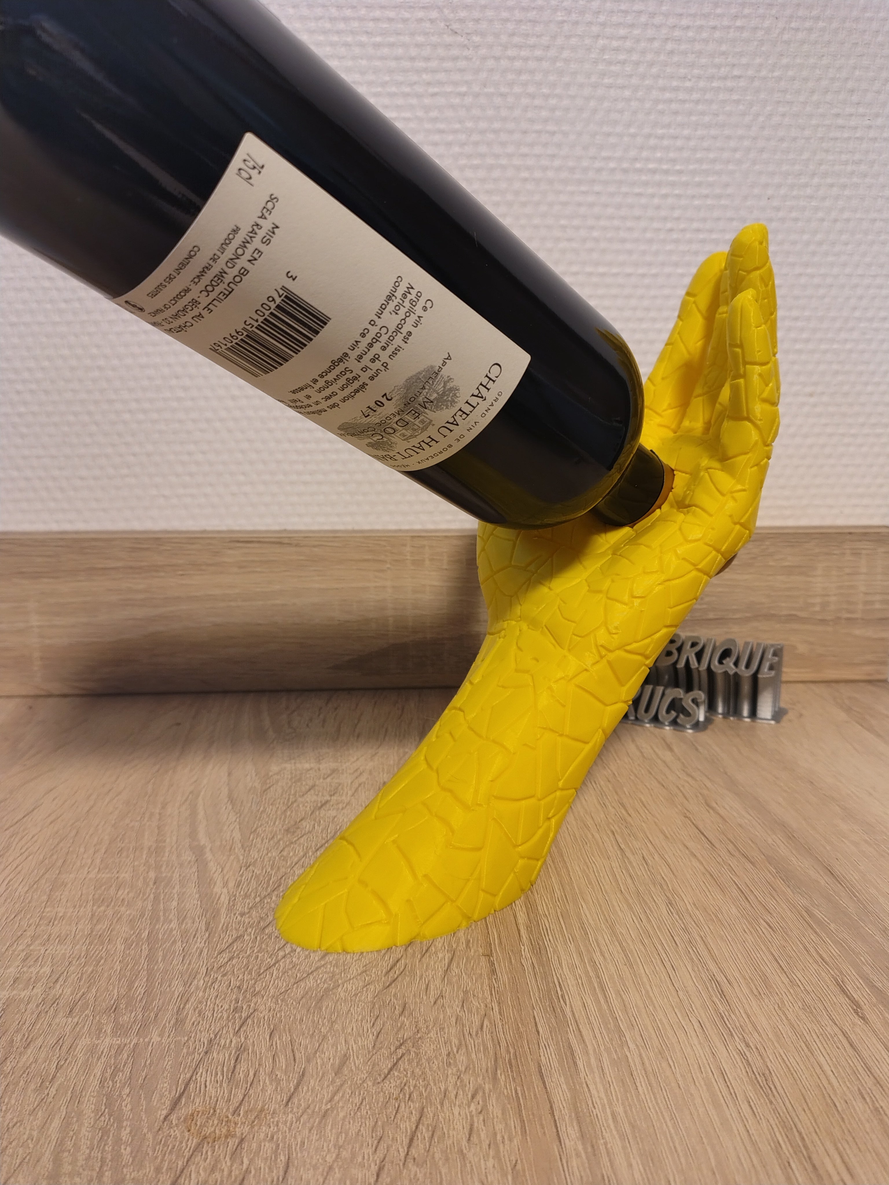 Porte-Bouteille de Vin Original "Maison" - Support & Décoration de Table 3D