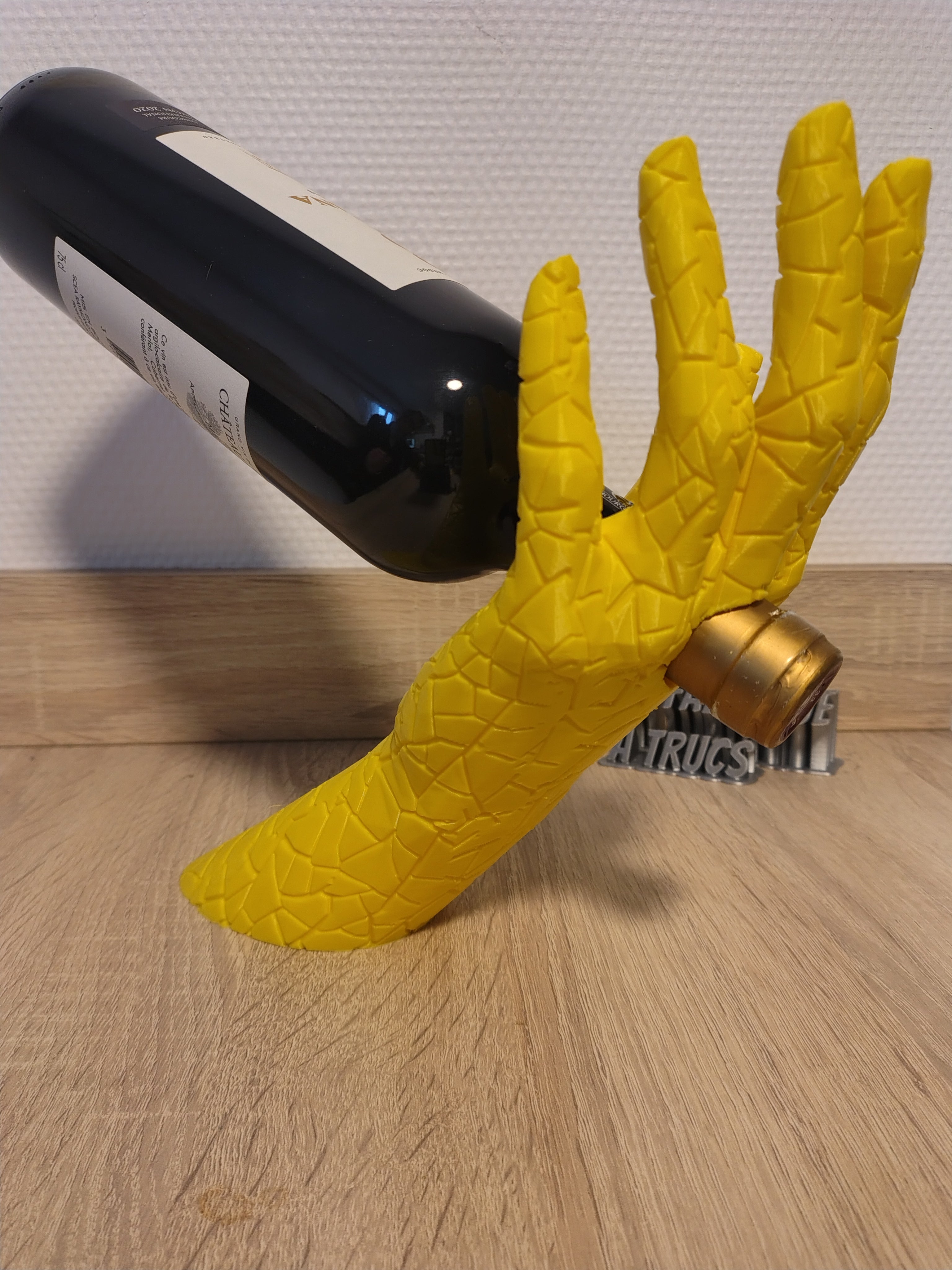 Porte-Bouteille de Vin Original "Maison" - Support & Décoration de Table 3D