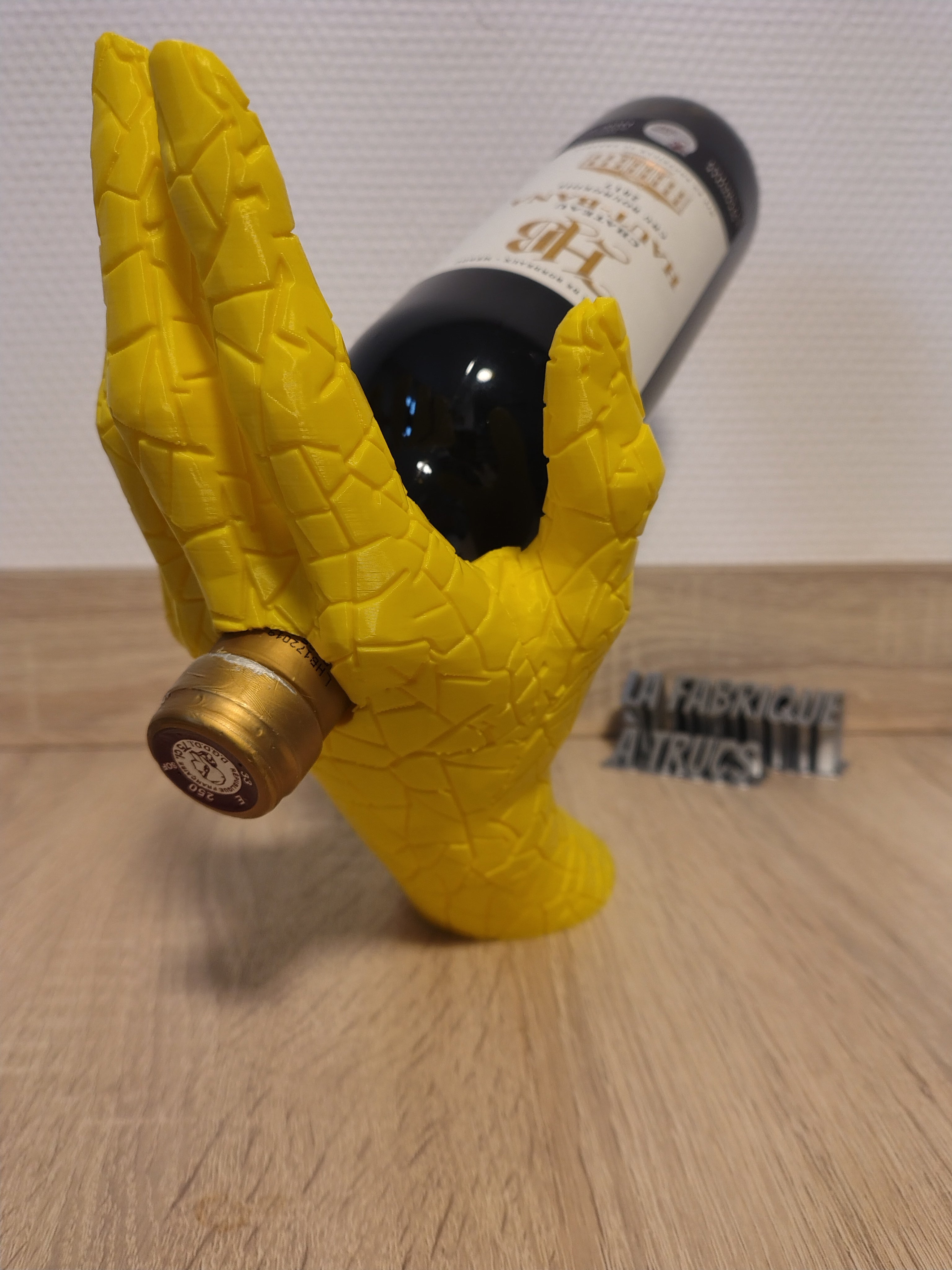 Porte-Bouteille de Vin Original "Maison" - Support & Décoration de Table 3D