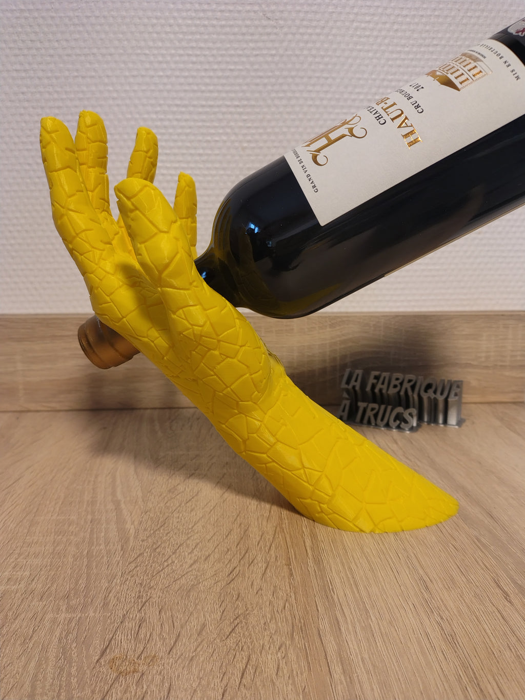 Porte-Bouteille de Vin Original "Maison" - Support & Décoration de Table 3D