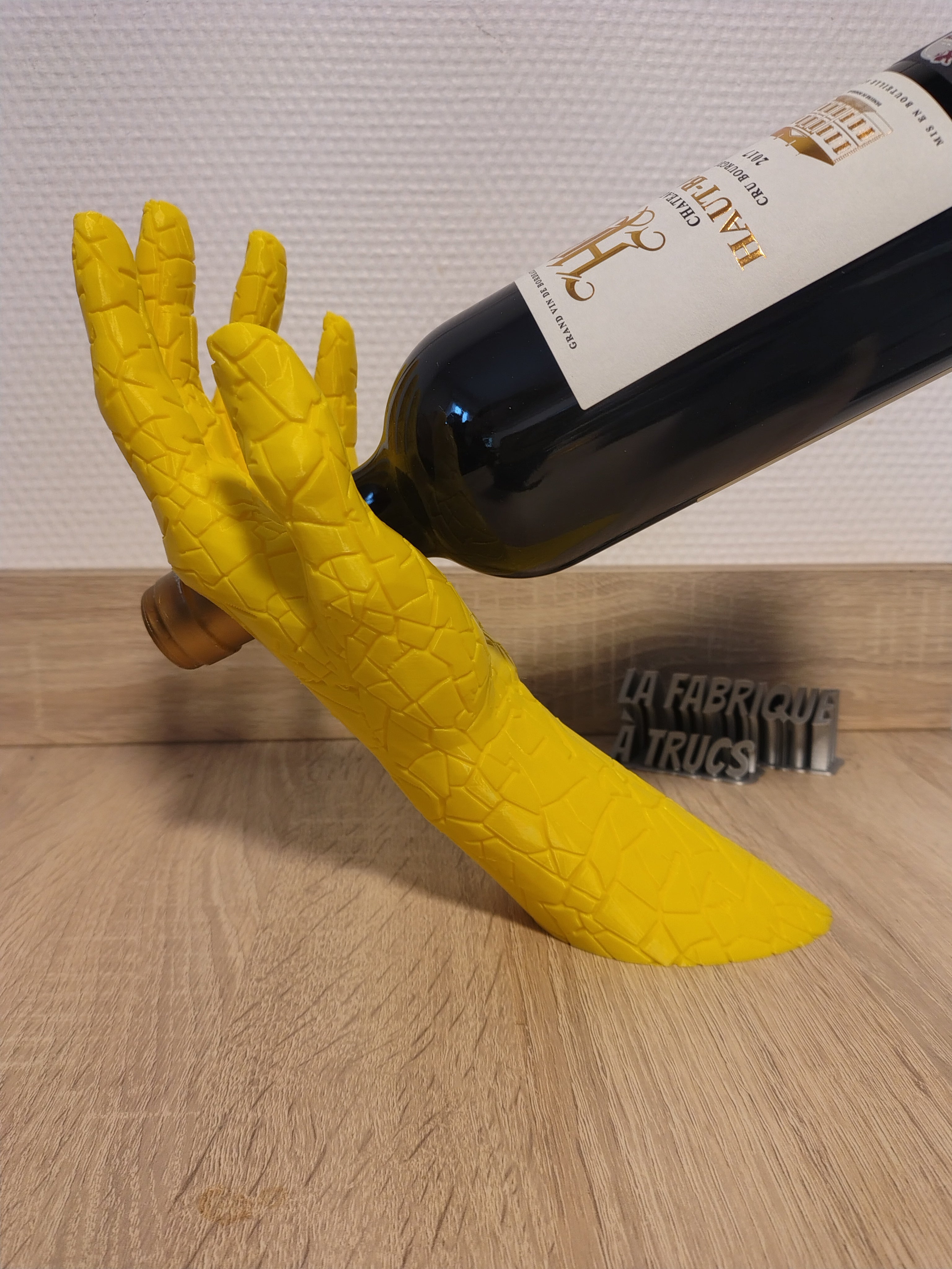 Porte-Bouteille de Vin Original "Maison" - Support & Décoration de Table 3D