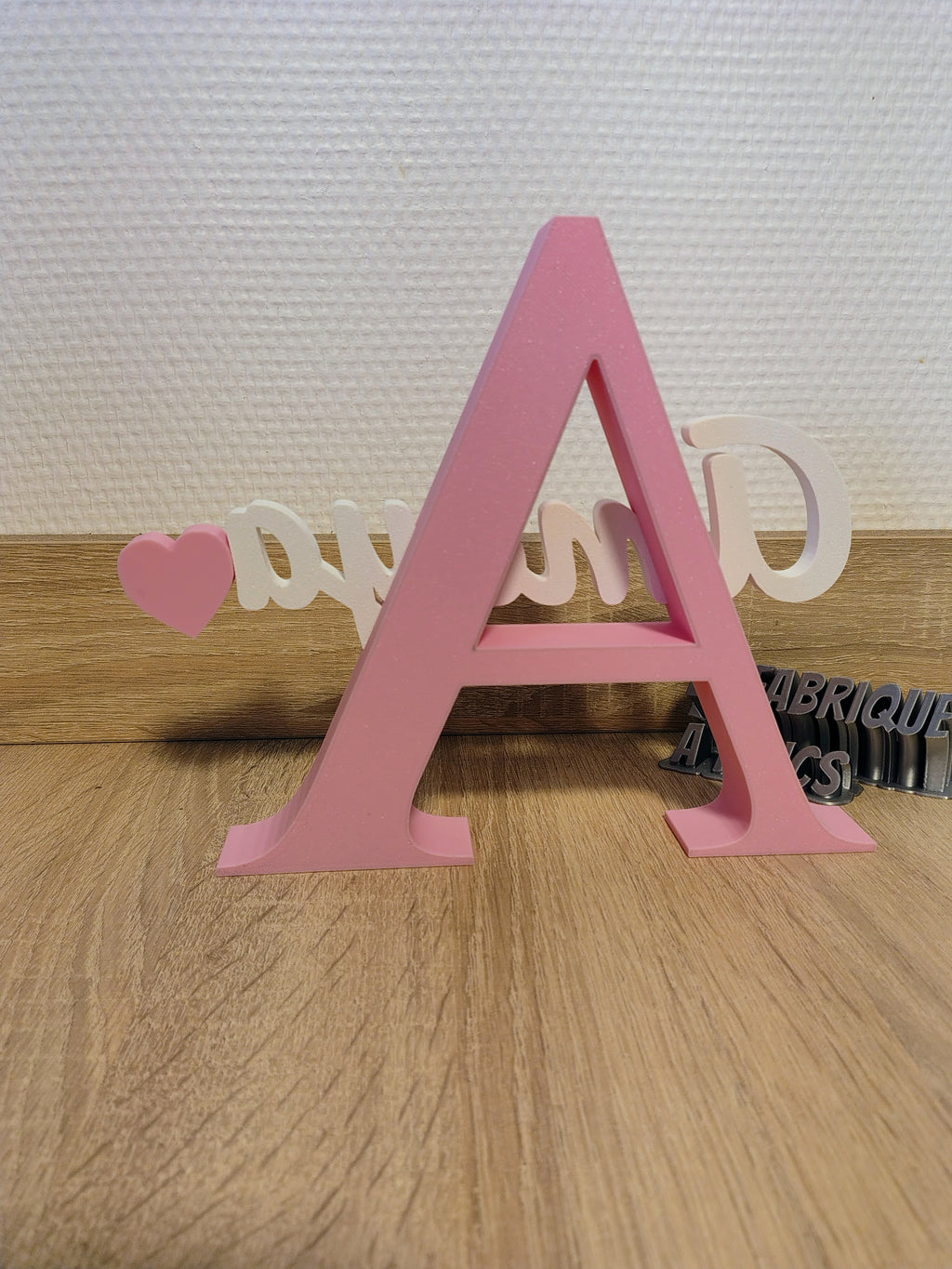 Prénom 3D Personnalisé sur Initiale - Décoration Chambre & Cadeau Naissance