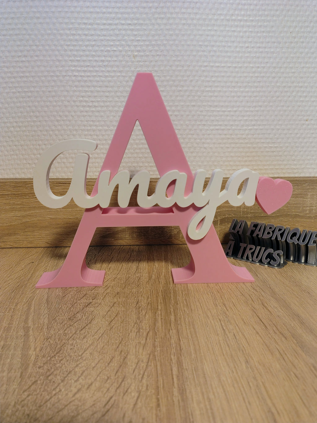 Prénom 3D Personnalisé sur Initiale - Décoration Chambre & Cadeau Naissance