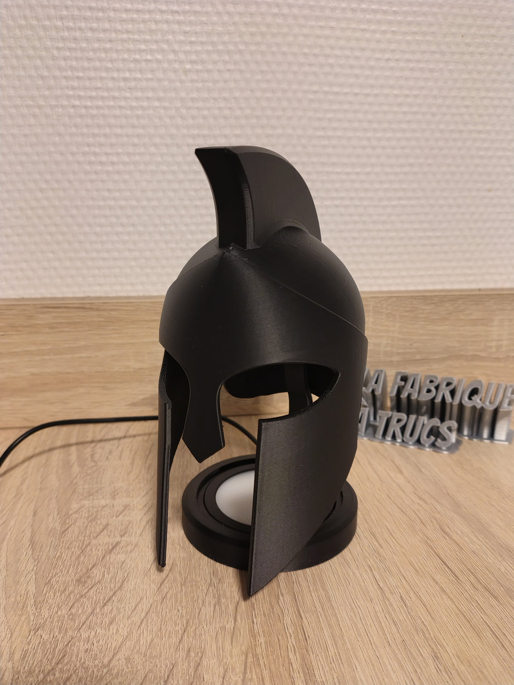 Lampe et Applique Murale Casque Spartiate - Veilleuse & Décoration 3D