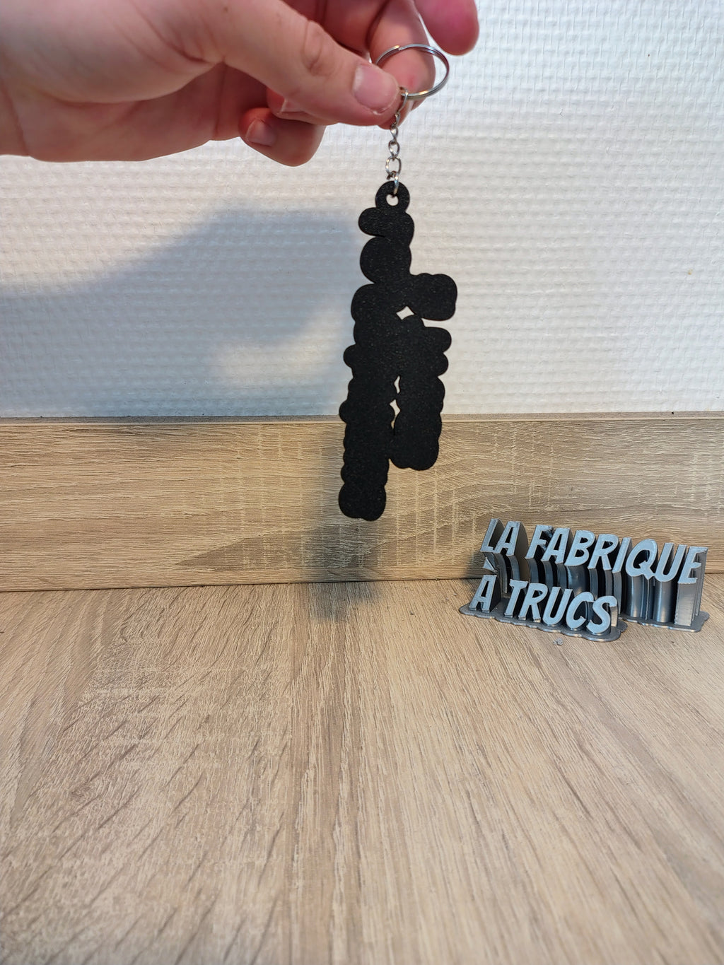Porte-Clé Personnalisé 3D - Prénom et Texte en Relief
