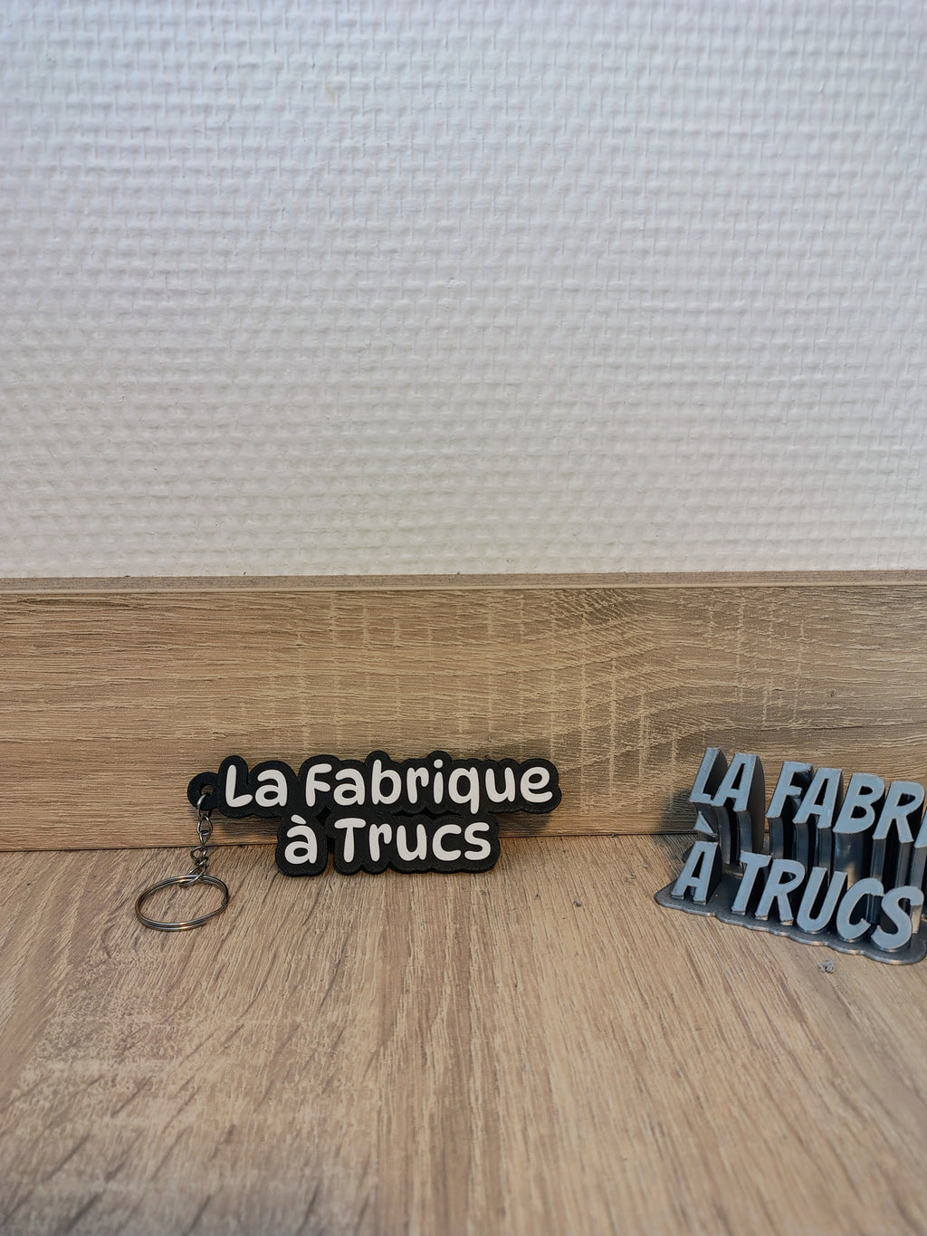 Porte-Clé Personnalisé 3D - Prénom et Texte en Relief