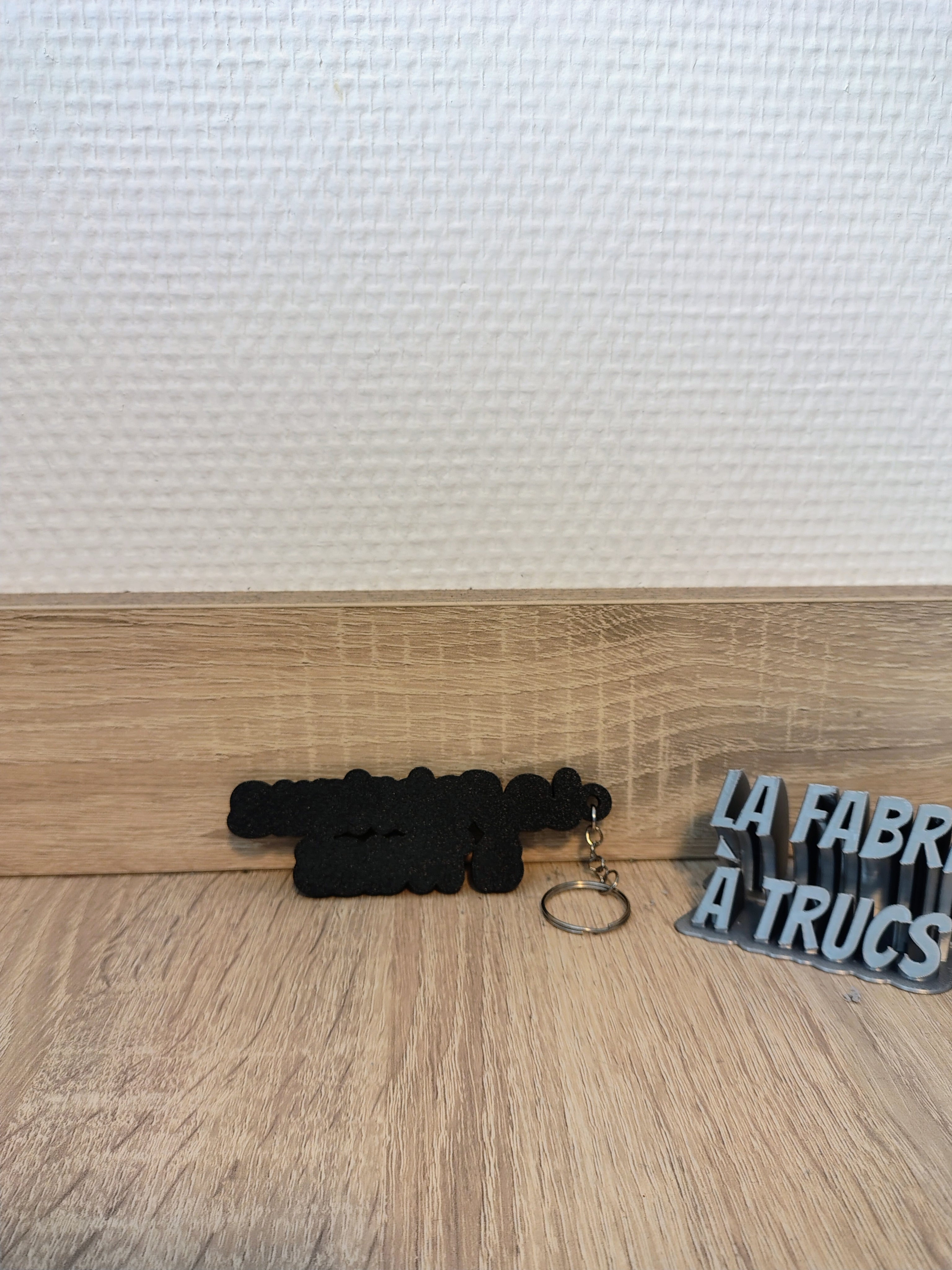 Porte-Clé Personnalisé 3D - Prénom et Texte en Relief