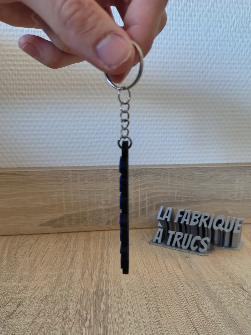 Porte-Clé Personnalisé 3D - Prénom et Texte en Relief