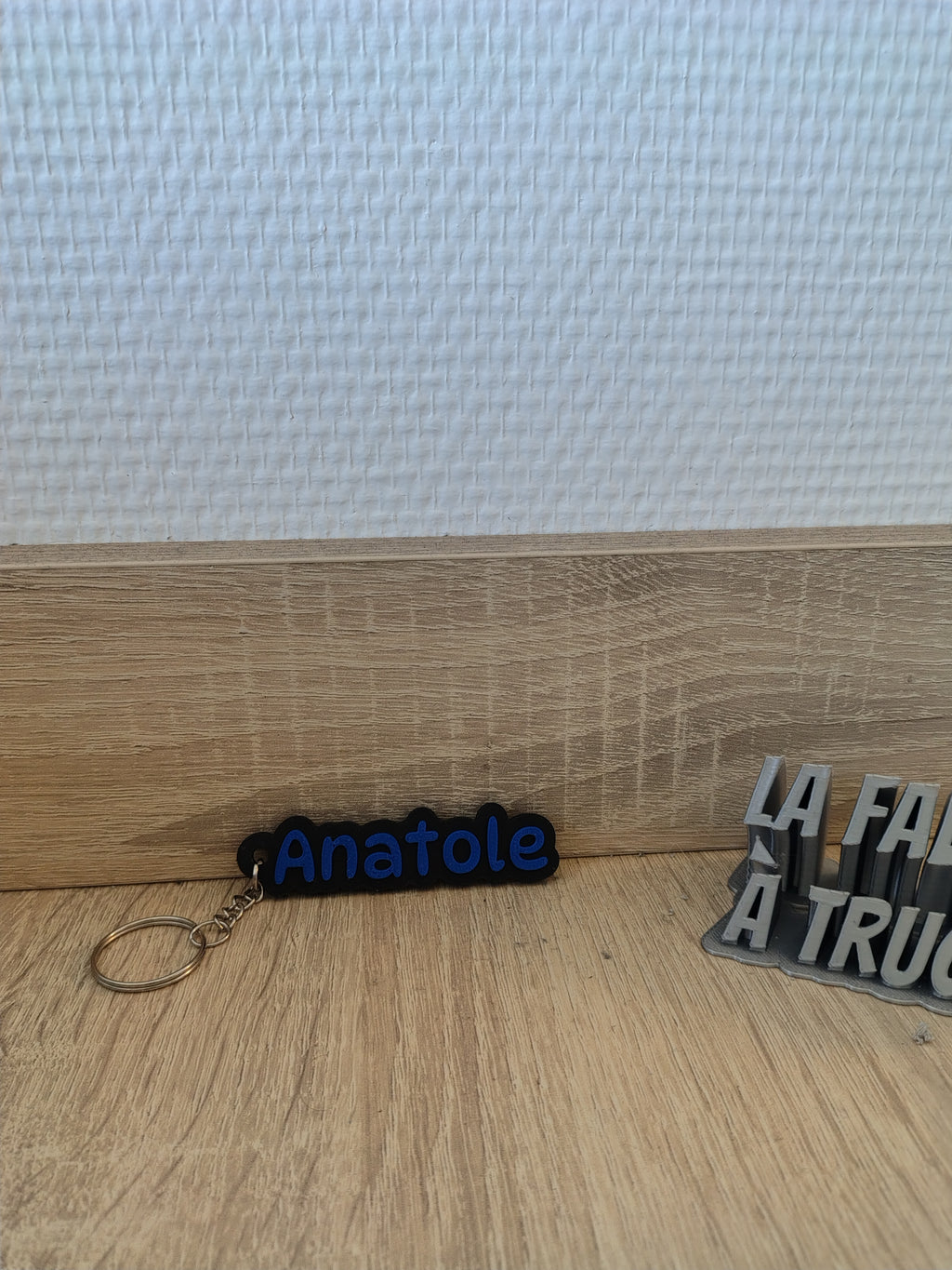 Porte-Clé Personnalisé 3D - Prénom et Texte en Relief