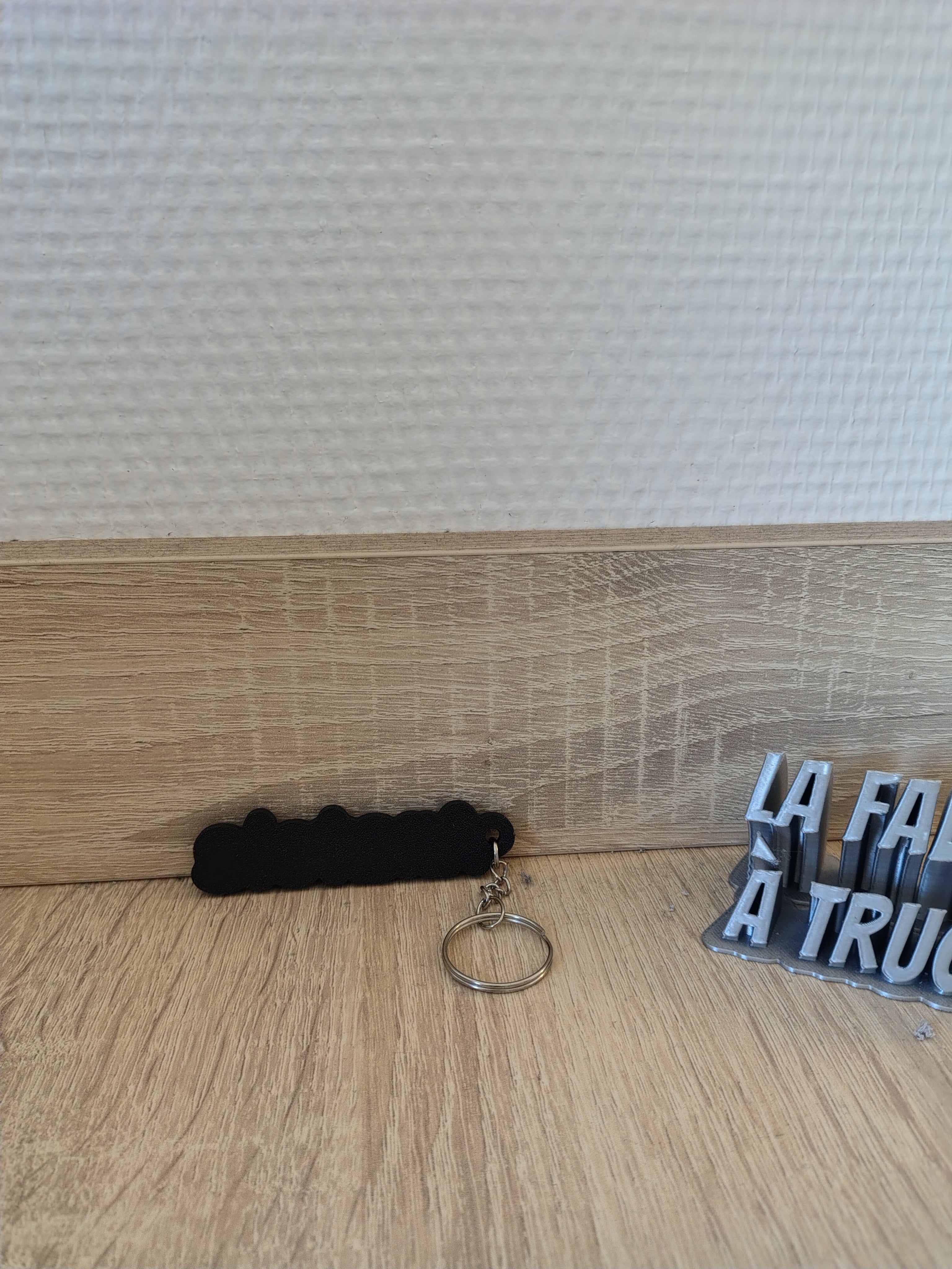 Porte-Clé Personnalisé 3D - Prénom et Texte en Relief