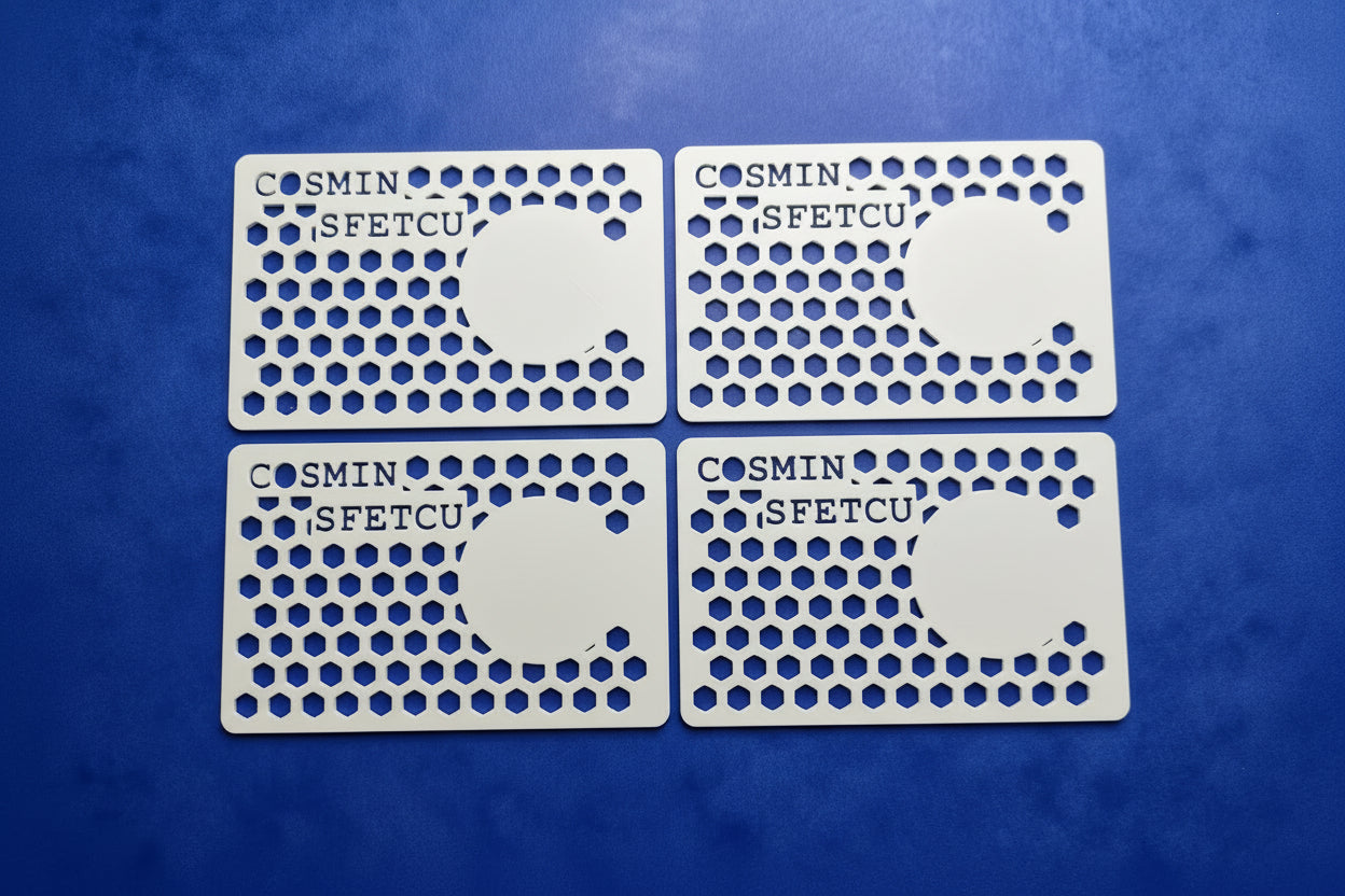 Carte Hexa - Carte de Visite Connectée NFC - Impression 3D Sur-Mesure