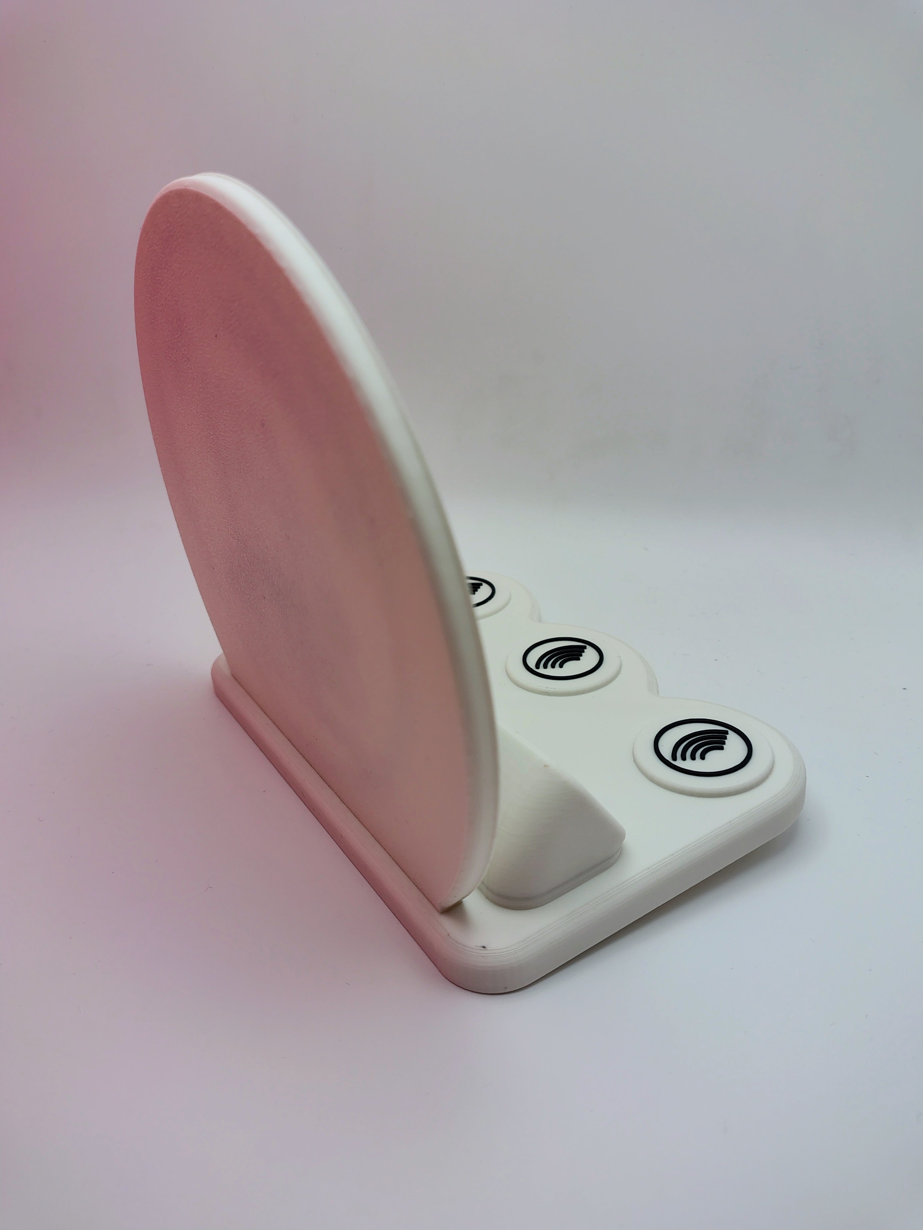 Présentoir Connecté Triple Réseaux Sociaux | 3 Puces NFC & Logo Personnalisable