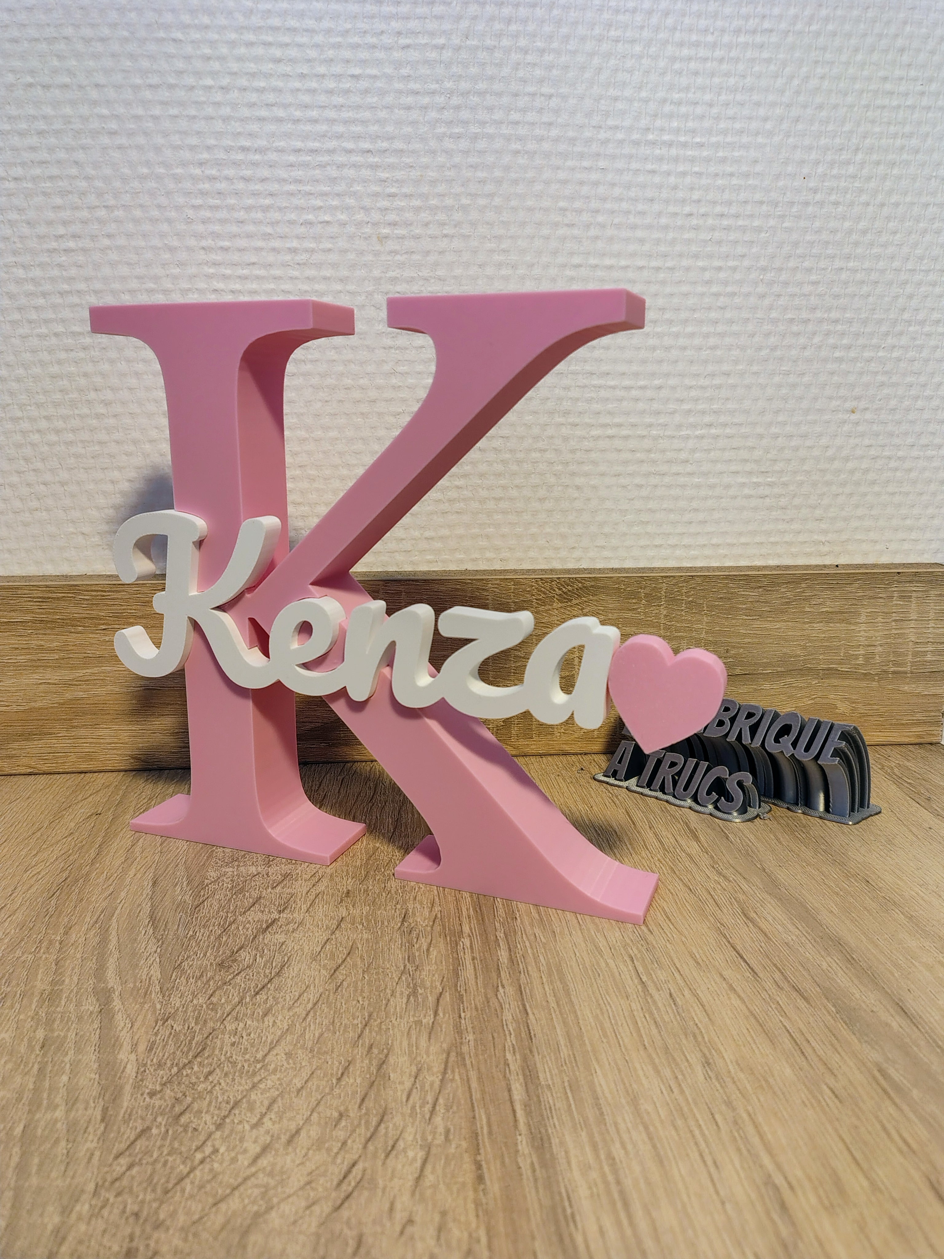 Prénom 3D Personnalisé sur Initiale - Décoration Chambre & Cadeau Naissance