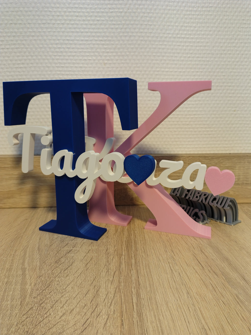 Prénom 3D Personnalisé sur Initiale - Décoration Chambre & Cadeau Naissance